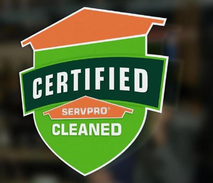 Certified: SERVPRO Cleaned window shield